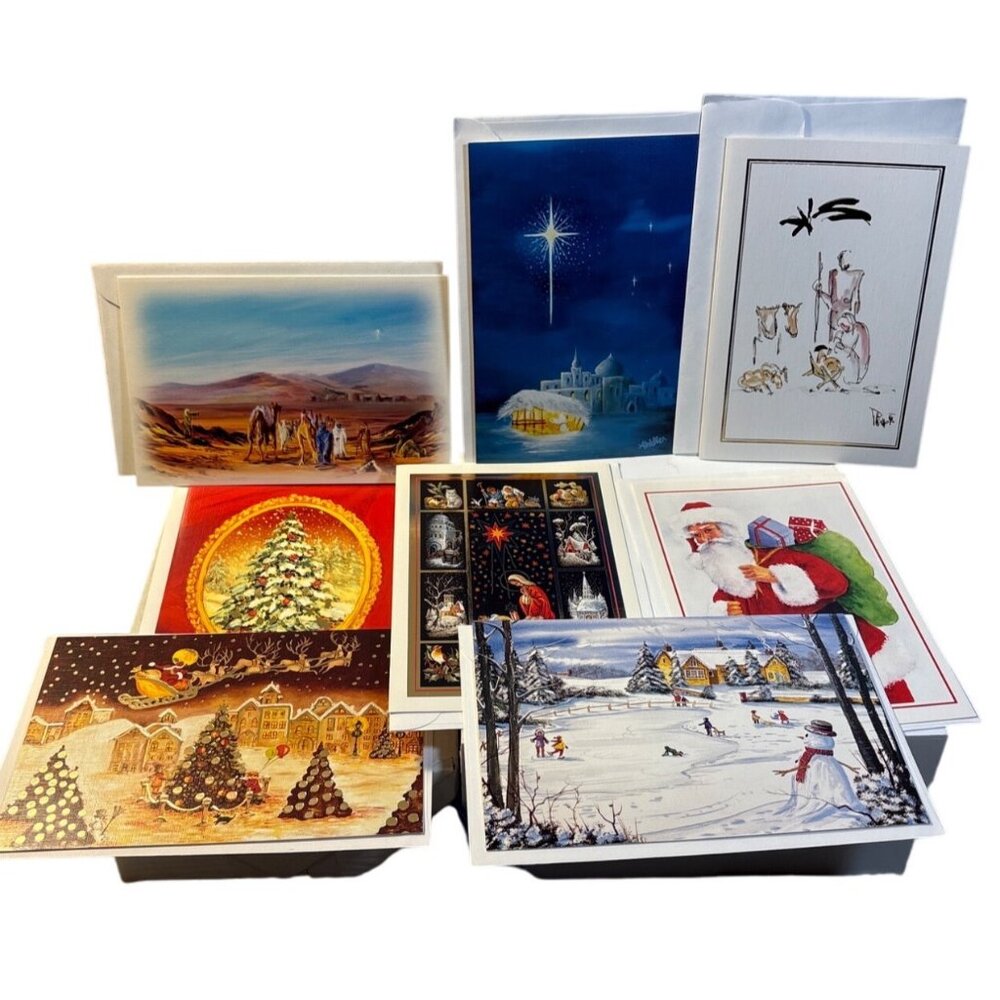 Mouth Painter Christmas Cards Assorted Artists Holiday Canada Set of 8